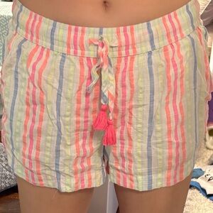 Vineyard vines Striped Multicolor Shorts with Tassel Tie